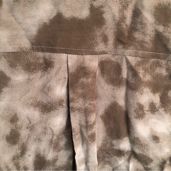 RAILS Hillary Crossover Blouse Black & Gray Slate Tie Dye - Picture 9 of 13